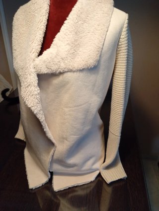 Chaqueta borrego beige