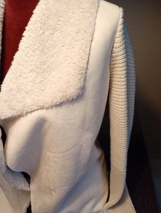 Chaqueta borrego beige