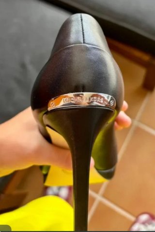 Zapatos Michael Kors T37 Tacón Fino Negro