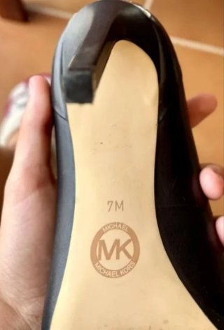 Zapatos Michael Kors T37 Tacón Fino Negro