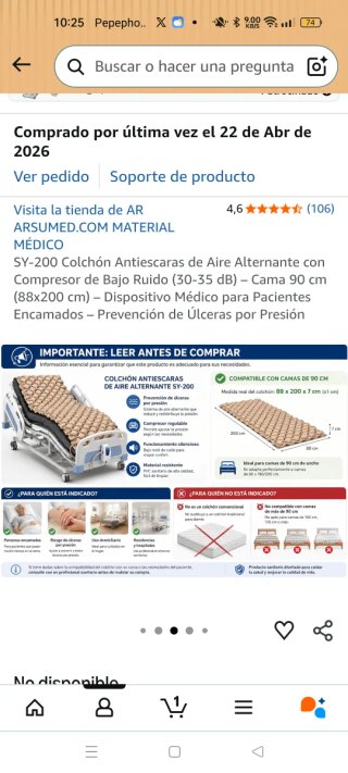 Colchón Antiescaras SY-200 Usado - Mint