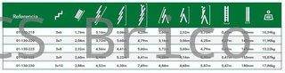 Escalera Aluminio 3x6 - 1,76+1,76+1,76 M - 54x25mm