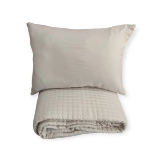 Cama 2x2 Colcha bouti lisa Azara beige