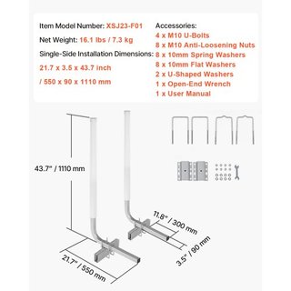 Guía de Remolque para Barcos, Polos de Guía de Remolque Ajustables de 1016 mm, 2PCS Guías de Remolque de Acero de Alta Dureza, Guías de Remolque con Postes de PVC, para Remolque de Barco de Esquí,...