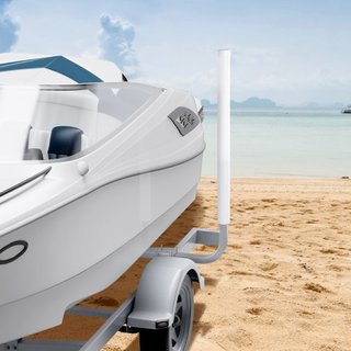 Guía de Remolque para Barcos, Polos de Guía de Remolque Ajustables de 1016 mm, 2PCS Guías de Remolque de Acero de Alta Dureza, Guías de Remolque con Postes de PVC, para Remolque de Barco de Esquí,...