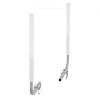 Guía de Remolque para Barcos, Polos de Guía de Remolque Ajustables de 1016 mm, 2PCS Guías de Remolque de Acero de Alta Dureza, Guías de Remolque con Postes de PVC, para Remolque de Barco de Esquí,...