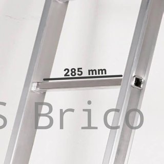 Escalera Telescópica Articulada Aluminio 3+3 Pestaña