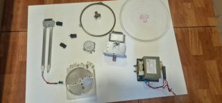 Despiece Microondas: Componentes Funcionando