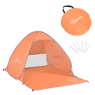 Tienda Playa Pop-Up 2-3 Personas Naranja