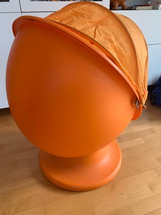 Sillón Huevo Infantil Naranja