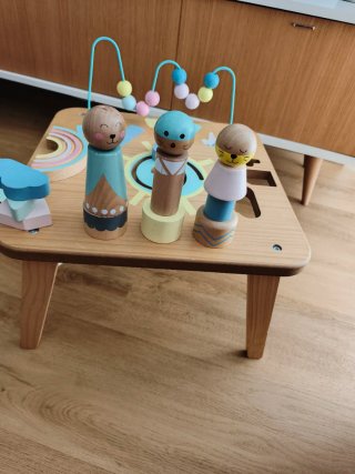 Mesa de actividades madera bebé