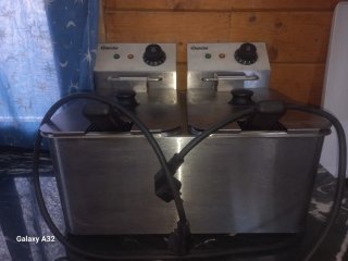 Freidora doble Bastscher seminueva, para bar