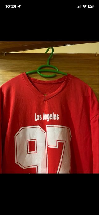 Camiseta XL Los Angeles 97 Roja