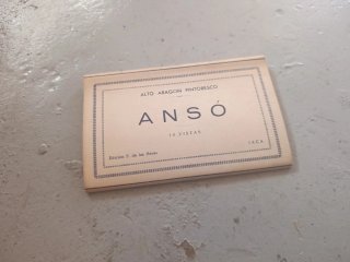 Tira Postales Antiguas Desplegable Ansó
