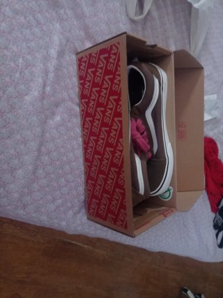 Zapatillas Vans Marrones y Blancas