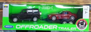 Welly Offroader Trailer Die Cast Metal 1:43