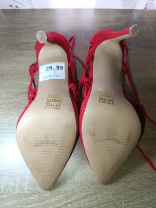 Zapatos Marypaz Rojos Punta Talla 38