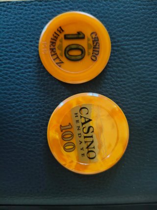 Fichas de Casino Francesas (10 y 100)