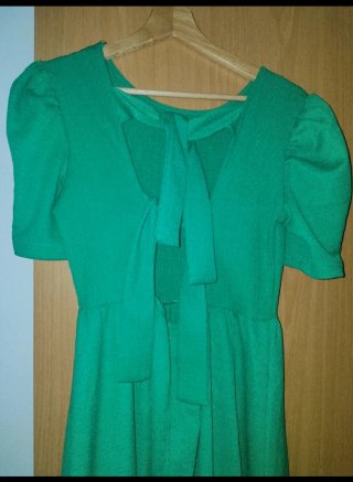 Vestido midi verde Lefties talla S
