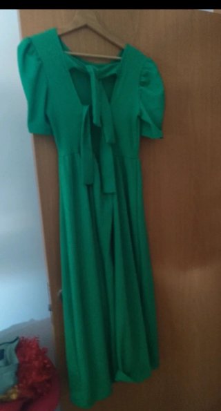 Vestido midi verde Lefties talla S