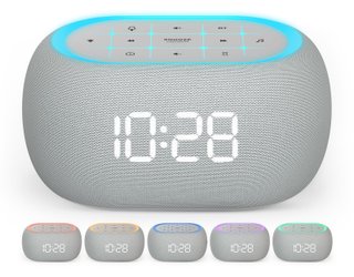 Radio despertador ANJANK bluetooth altavoz FM gris