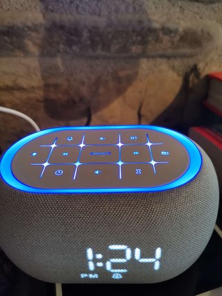 Radio despertador ANJANK bluetooth altavoz FM gris