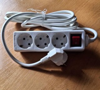 Regleta 3 enchufes con interruptor