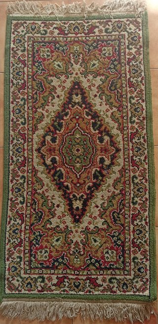 Alfombra de pie de cama 127x60 cm