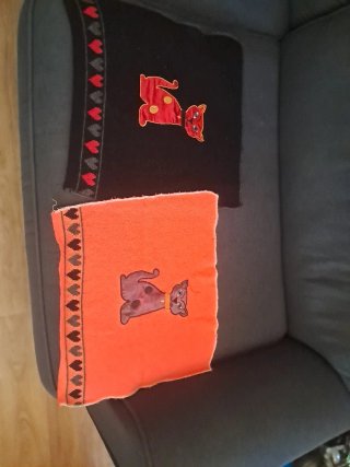 Mantitas para gato con diseño de gatito