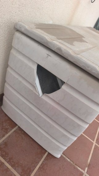 Baúl de terraza de plástico