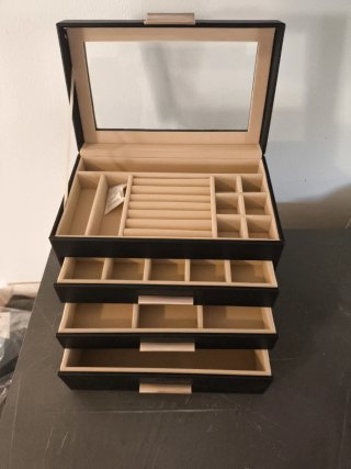 Portagioie grande XL nero e beige