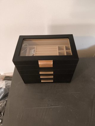 Portagioie grande XL nero e beige