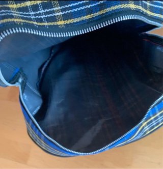 Funda de laud antigua a cuadros