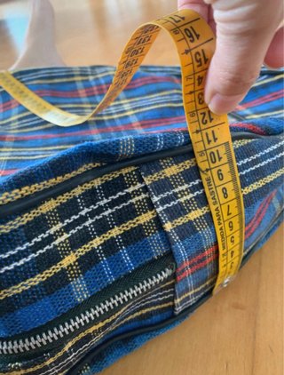 Funda de laud antigua a cuadros