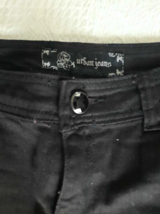 Falda vaquera mini negra Urban Jeans