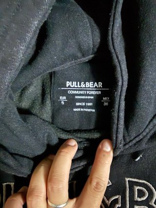 Sudadera Pull&Bear Negra Talla S