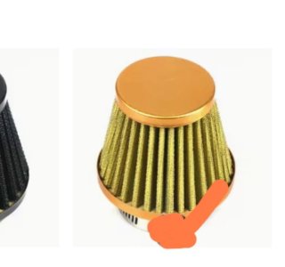 Filtro de aire para moto 38mm