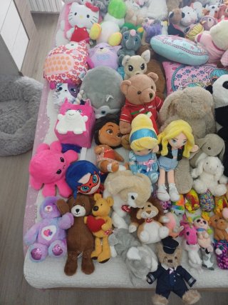 Set peluche assortiti da collezione