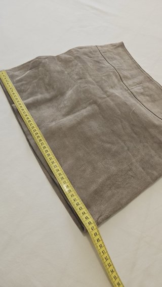 Minifalda Camieu ante beige Talla 36
