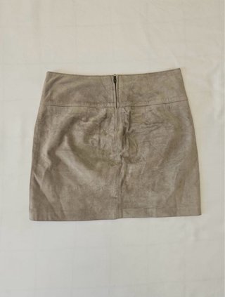 Minifalda Camieu ante beige Talla 36