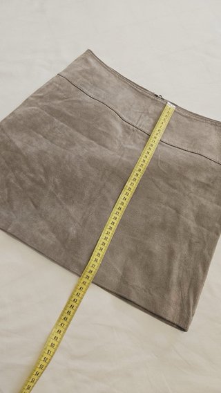 Minifalda Camieu ante beige Talla 36
