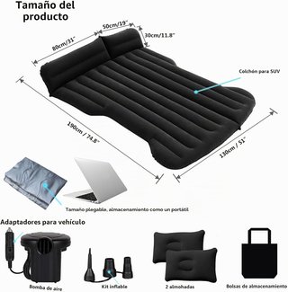 Colchón Hinchable Coche SUV Rainpal