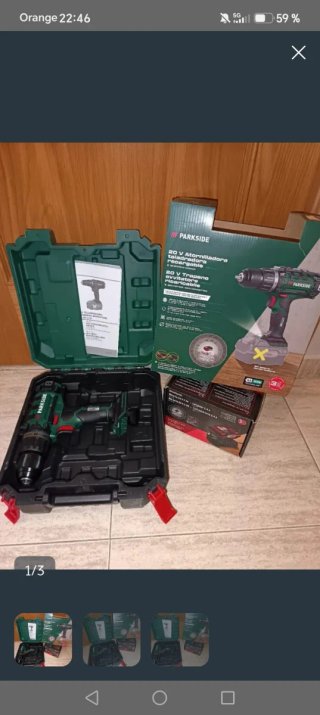 Taladro Atornillador 20V Nuevo COMPLETO