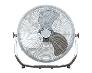 Ventilador de pie cromado