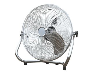 Ventilador de pie cromado