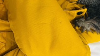 Chaqueta infantil con capucha y pelo
