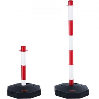 Conos de Delineador de Tráfico Ajustables, Paquete de 6, Barrera de Delineador de Seguridad de Tráfico con Base Rellenable y Cadena de 2 m, para Control de Tráfico, Advertencia, Estacionamiento, C...