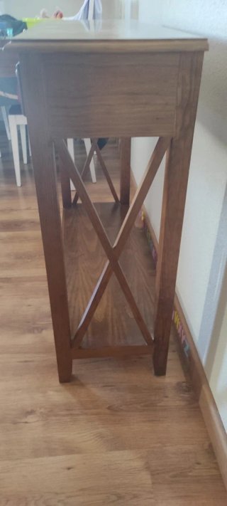 Cómoda de madera con 2 cajones