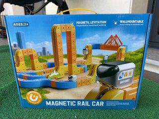 Conjunto de calhas magnéticas com 2 carrinhos