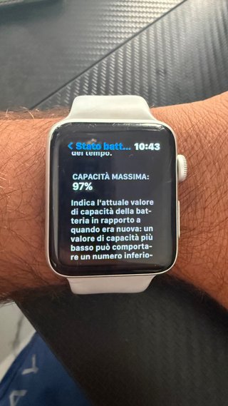 Apple Watch Serie 3 42mm Argento